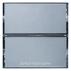 Berker Клавишный сенсор с полем для надписей, 2-канальный  Berker B.1/B.3/B.7 Glas