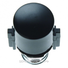 Berker Заглушка для нажимной кнопки и светового сигнала Е10 цвет: черный, с блеском серия 1930/Glass