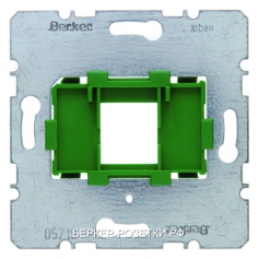 Berker Опорная пластина с зеленой вставкой, 1-местная  Модульные механизмы
