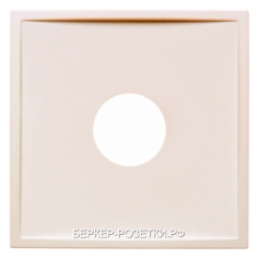 Berker Центральная панель для шинного соединительного элемента с отверстием для штыря цвет: белый, с