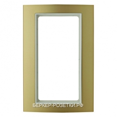 Berker Рамка с большим вырезом цвет: золотой/полярная белезна Berker B.3