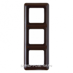 Berker Рамка с уплотнением цвет: коричневый, с блеском Влагозащищенный скрытый монтаж IP44