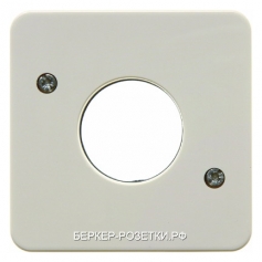 Berker Центральная панель для нажимной кнопки и светового сигнала Е10 цвет: белый, с блеском Влагоза