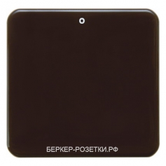 Berker Клавиша с надписью "0" цвет: коричневый, с блеском Влагозащищенный скрытый монтаж IP44