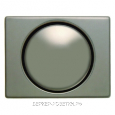 Светорегулятор поворотный 600Вт, цвет Светло-бронзовый, металл, Berker Arsys