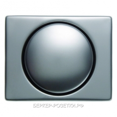 Светорегулятор 1-10В для люминесцентных ламп, цвет нержавеющая сталь, Berker Arsys