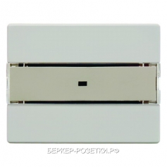 Berker Клавишный сенсор "Комфорт" с полем для надписей, 1-канальный цвет: белый, с блеском Berker Ar