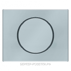 Светорегулятор поворотный 1000Вт, цвет Нержавеющая сталь, Berker K.1/K.5