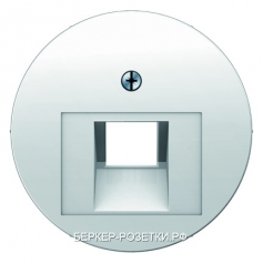 Компьютерная одинарная розетка кат.5е, цвет Полярная белизна, Berker R.1/R.3