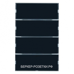 Berker Клавишный сенсор с полем для надписей, 4-канальный цвет: антрацитовый Berker K.1