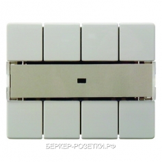 Berker Клавишный сенсор "Комфорт" с полем для надписей, 4-канальный цвет: белый, с блеском Berker Ar