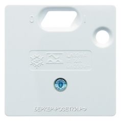 Berker Центральная панель 50 х 50 мм для УЗО цвет: полярная белезна, с блеском System 50 x 50 mm