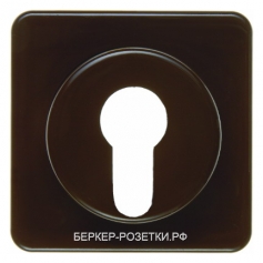 Berker Центральная панель для замочных выключателей/кнопок цвет: коричневый, с блеском Влагозащищенн