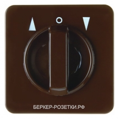 Berker Центральная панель с вращающейся ручкой для жалюзийного поворотного выключателя цвет: коричне