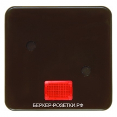 Berker Прикручивающаяся клавиша в комплекте с 5 линзами цвет: коричневый, с блеском Влагозащищенный 