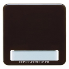 Berker Клавиша с полем для надписей цвет: коричневый, с блеском Влагозащищенный скрытый монтаж IP44