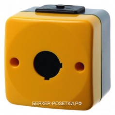 Berker Коробка для сигнально-командного устройства диаметром 22,5 мм цвет: темно-серый/желтый ISO-Pa