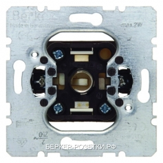 Berker Нажимная кнопка и световой сигнал Е10  Модульные механизмы