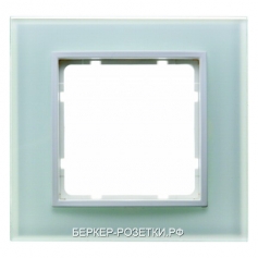Berker Стеклянная рамка 1-ая цвет: полярная белезна Berker B.7 Glas