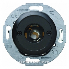 Berker Нажимная кнопка и световой сигнал Е10 с центральной панелью цвет: черный, с блеском серия 193