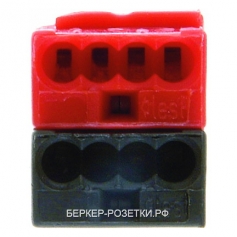 Berker Присоединительная клемма цвет: красный/черный instabus KNX/EIB