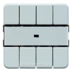 Berker Клавишный сенсор "Комфорт" с полем для надписей, 4-канальный цвет: полярная белезна, с блеско