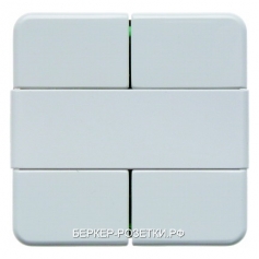 Berker Клавишный сенсор, 2-канальный цвет: полярная белезна, с блеском Modul 2