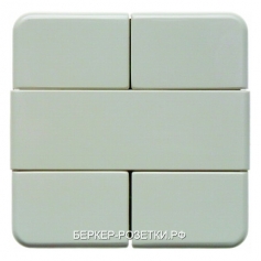 Berker Клавишный сенсор, 2-канальный цвет: белый, с блеском Modul 2