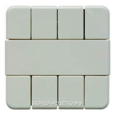 Berker Клавишный сенсор, 4-канальный цвет: белый, с блеском Modul 2