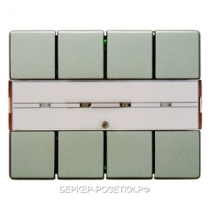 Berker Клавишный сенсор с полем для надписей, 4-канальный цвет: светло-бронзовый, лак Berker Arsys