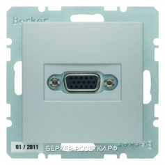 Berker BMO VGA-PCB B.x цвет: алюминевый матовый