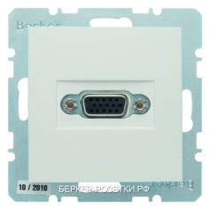 Berker BMO VGA-PCB S1 цвет: полярная белезна