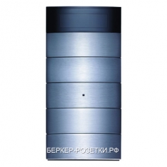 Berker Клавишный сенсор с регулятором температуры и дисплеем, 5-канальный цвет: нержавеющая сталь B.