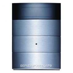Berker Клавишный сенсор с регулятором температуры и дисплеем, 3-канальный цвет: нержавеющая сталь B.