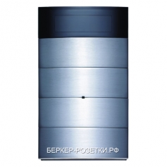 Berker Клавишный сенсор с регулятором температуры и дисплеем, 4-канальный цвет: нержавеющая сталь B.