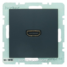 Berker BMO HDMI B.x цвет: антрацитовый
