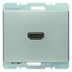 Berker BMO HDMI AS цвет: лакированный алюминий
