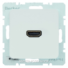 Berker BMO HDMI-CABLE M2 цвет: полярная белезна