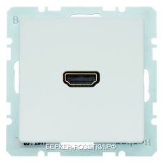 Berker BMO HDMI-CABLE Q1 цвет: полярная белезна